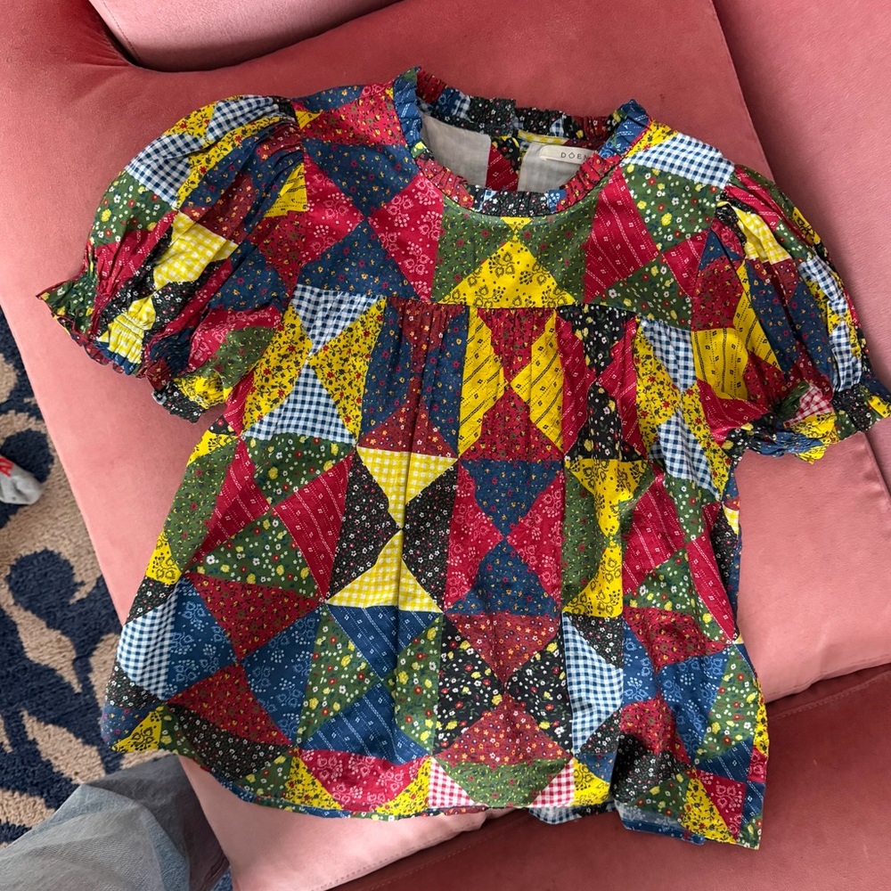 Doen Multicolor Patchwork Blouse - image 1